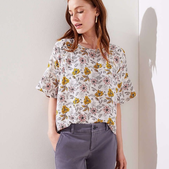 loft floral top